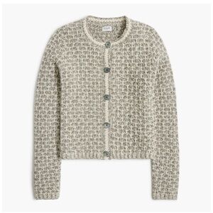 J. Crew Cream and Gray tweed lady jacket